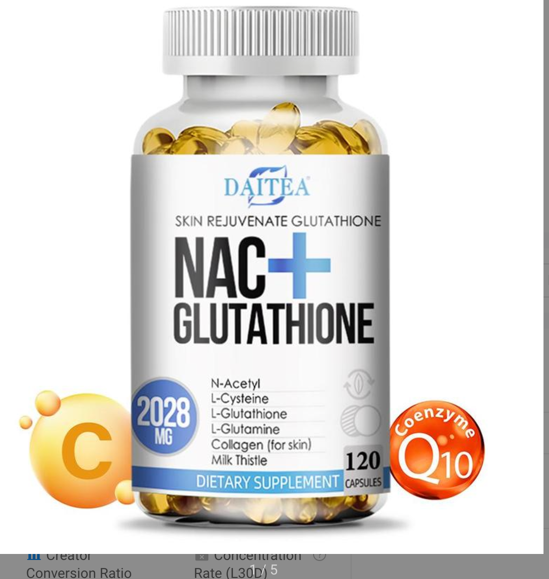 Daitea™ NAC + Glutathione Skin Capsules